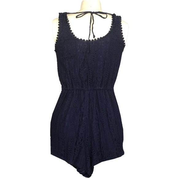 Size M Embroidered Lace Romper - Picture 3 of 7